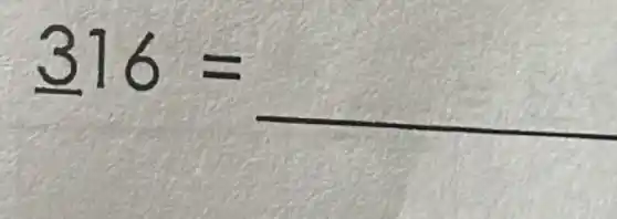 underline (3)16=underline ( )