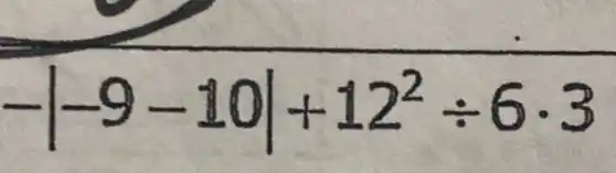 -vert -9-10vert +12^2div 6cdot 3